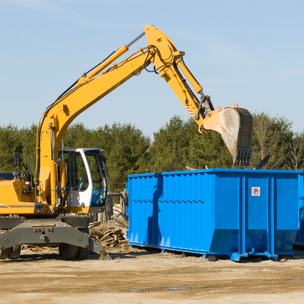 are there any restrictions on where a residential dumpster can be placed in Reno PA